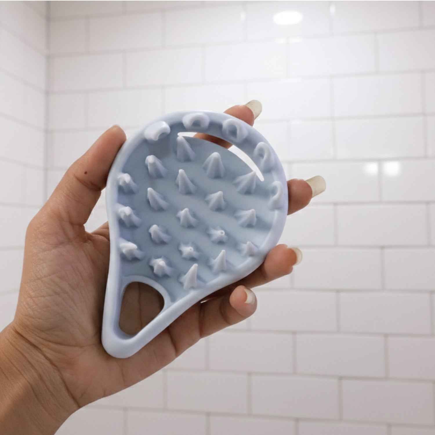 Premium Silicone Scalp Massager Shampoo Brush (1 Pc)