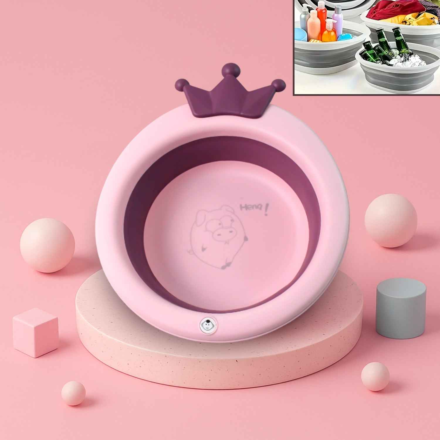 Premium Baby Bathtub With Non-slip Base