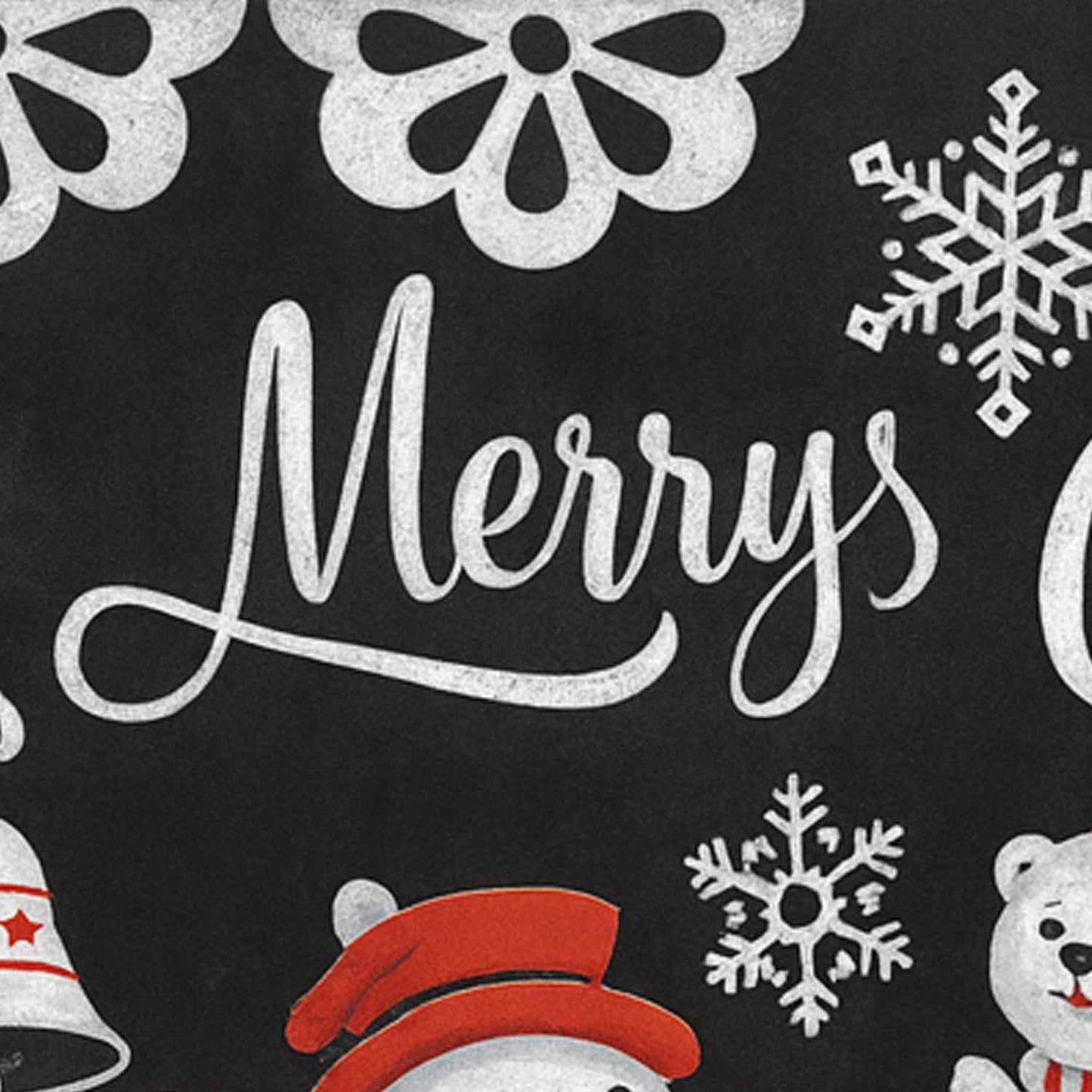 Christmas Theme Decorative Wall Sticker 90x60 Cm  (1 Pc)