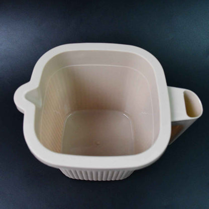Plastic Square Bath Water Mug (1 Pc  1000 Ml  Mix Color)