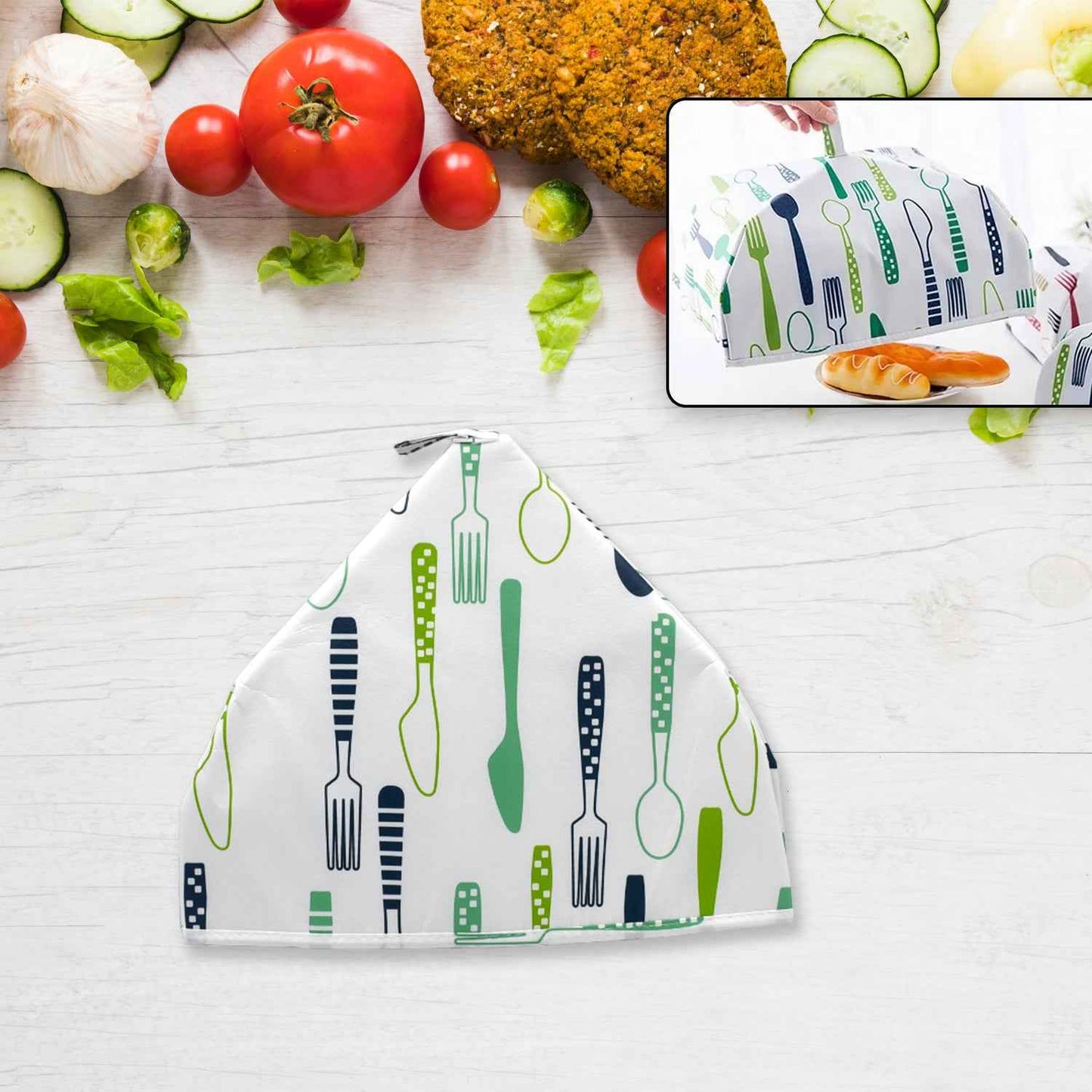 5864 Foldable Food Covers Anti-dust Heat Preservation Anti Fly Mosquito Kitchen Lid Foldable Cover For Hot Food Food Dish Insulation Cover Food Warmer Cover For Kitchen Picnic