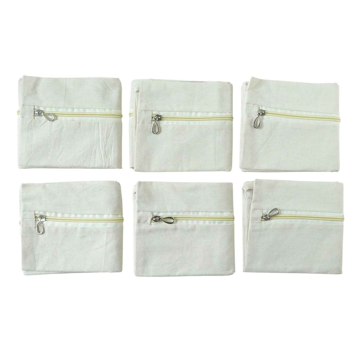 Zip Closure Saree Storage Bag (14.5x16.5 Cm Pack Of 6)
