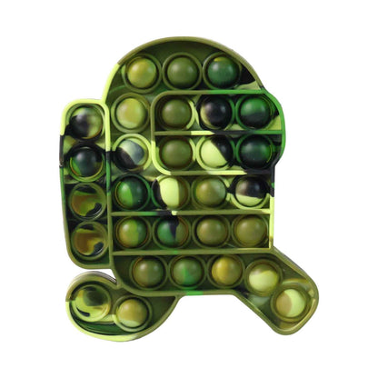 Premium Cartoon Shape Silicone Pop It Fidget Toy (1 Pc)