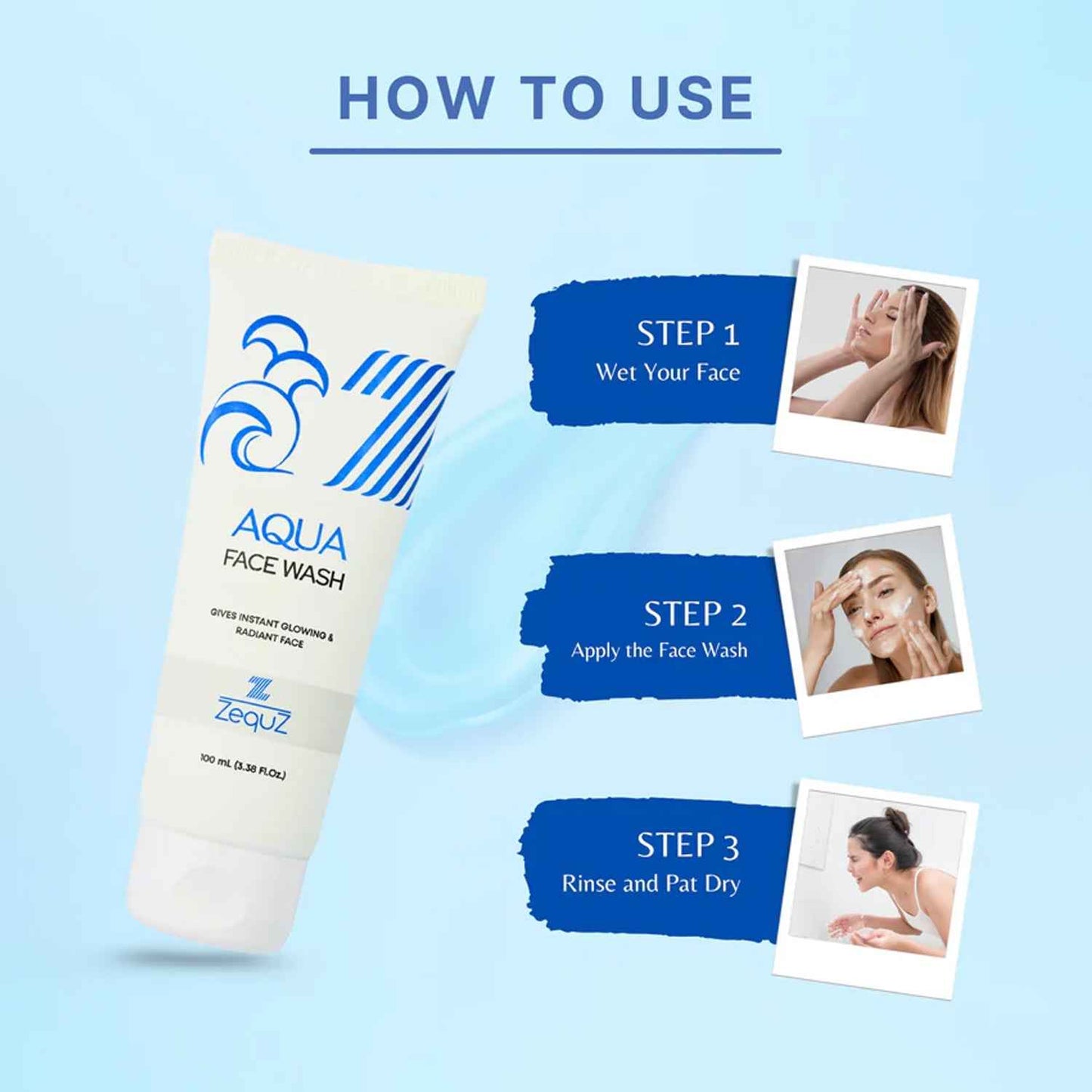 Zequz Aqua Face Wash - (1 Pc  100ml)