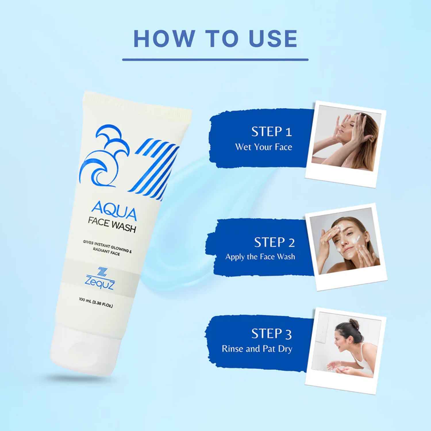 Zequz Aqua Face Wash - (1 Pc  100ml)