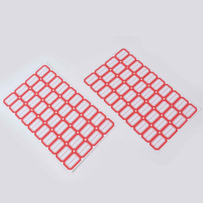 Multipurpose Blank Label Sticker Sheets Red Border Self-adhesive Writable Stickers For Bottles (50 Sheet)