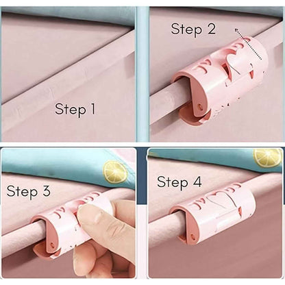 Bed Sheet Clips Elastic Fitted Quilt Bed Sheet Holder (1 Pc)