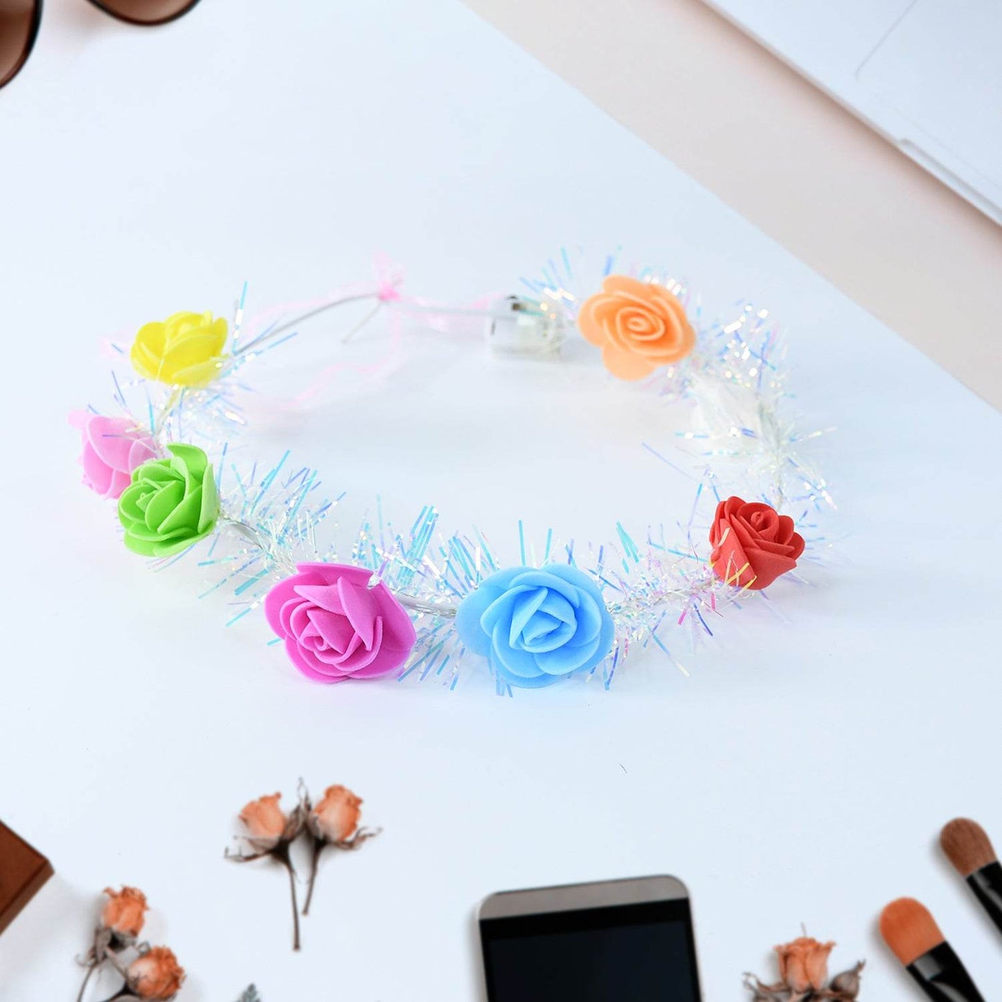 Led Flower Crown Headband  Multicolor Light-up (1 Pc) - Best Deals at BeSh Deals®