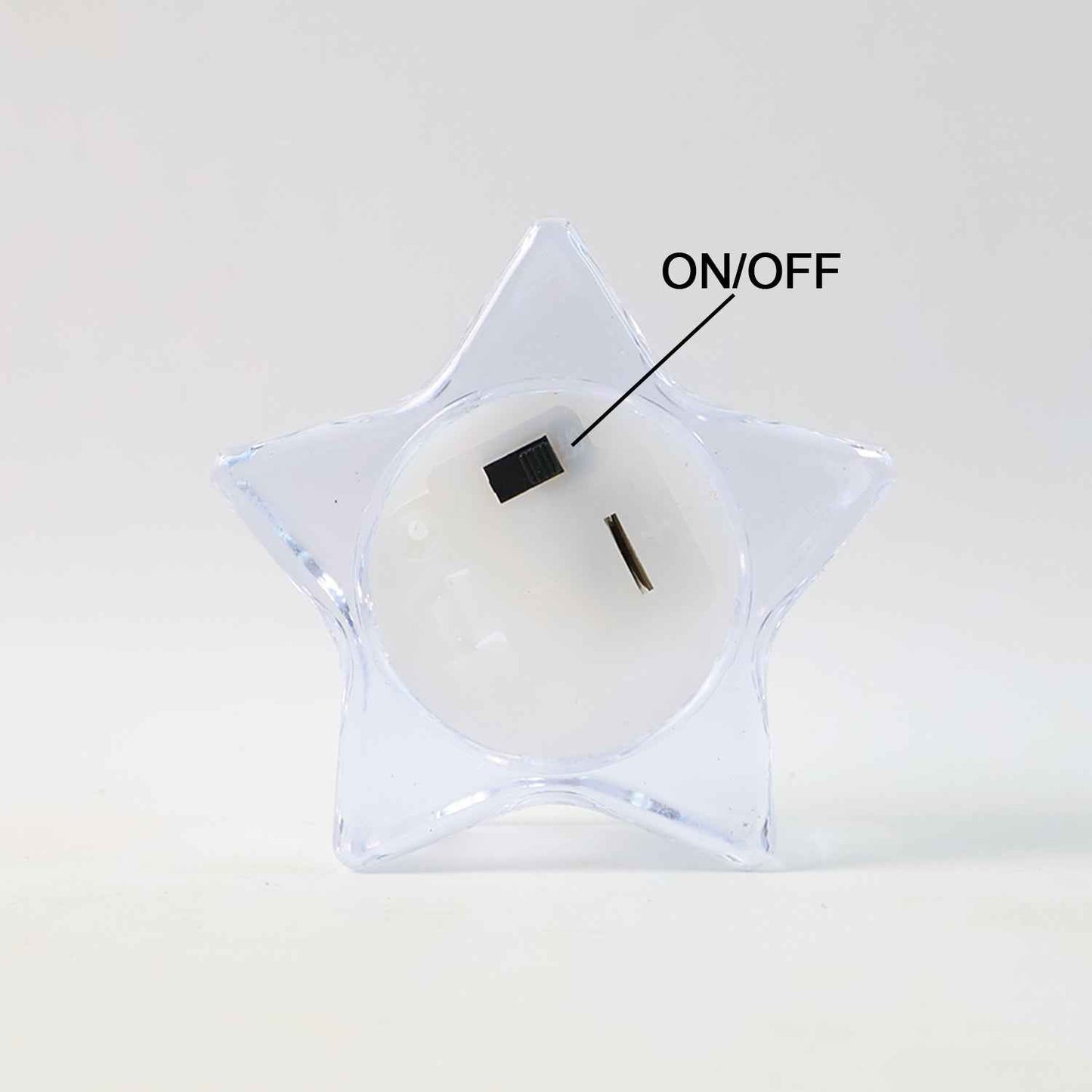 Flameless Star-shaped Led Candles (6 Pc  Set)