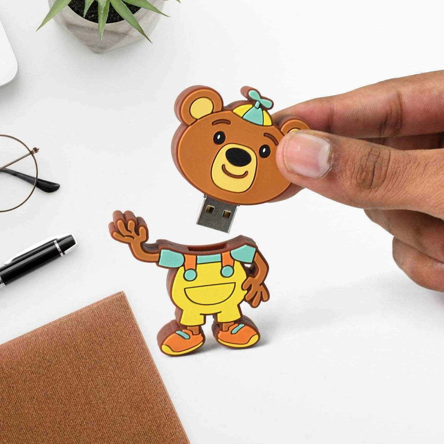 Portable Cartoon Shape Silicone Usb Pen Drive  Flash Disk (15 Gb With Baby Rhymes Song  1 Pc) - Best Deals at BeSh Deals®