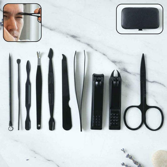 10 In 1 Professional Manicure Pedicure Grooming Kit