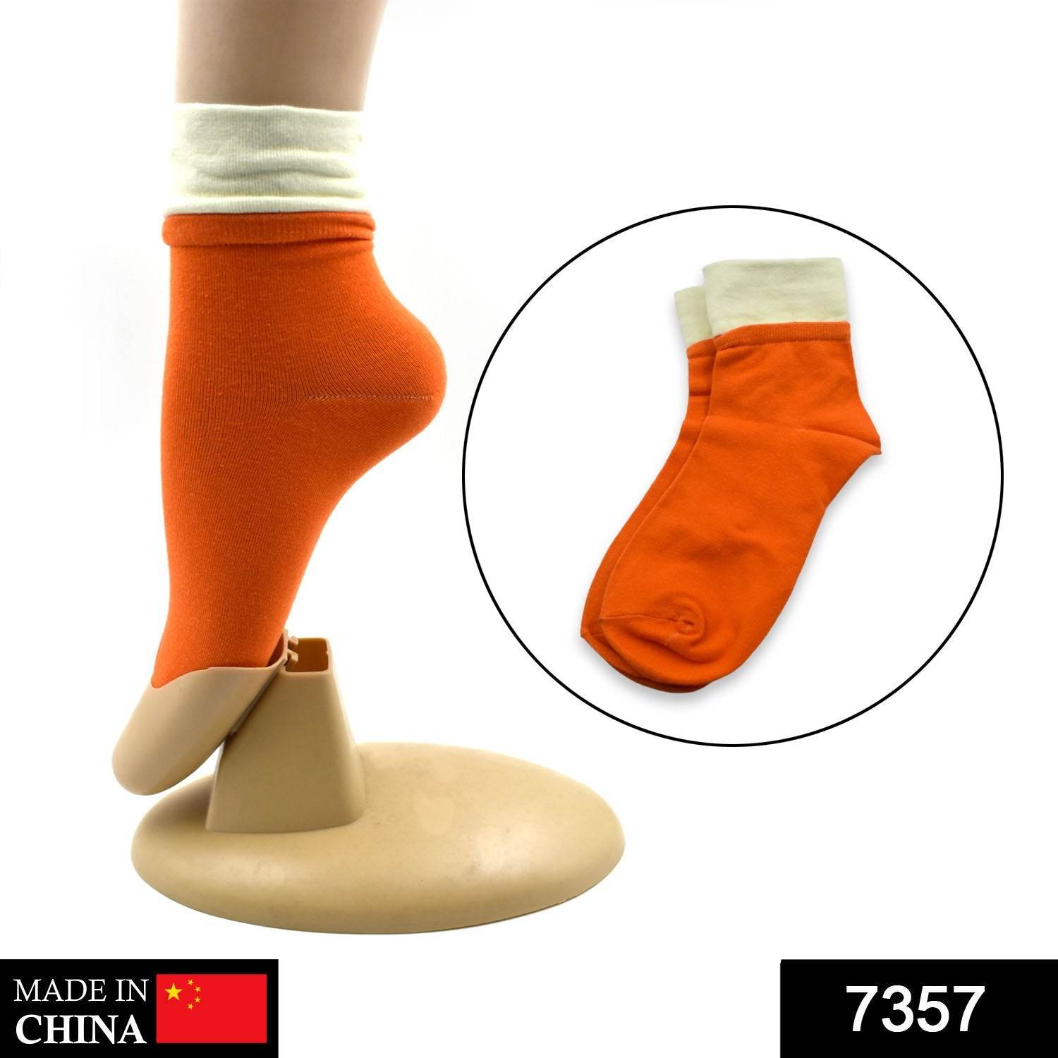 7357 Socks Breathable Thickened Classic Simple Soft Skin Friendly (1pair) - Best Deals at BeSh Deals®