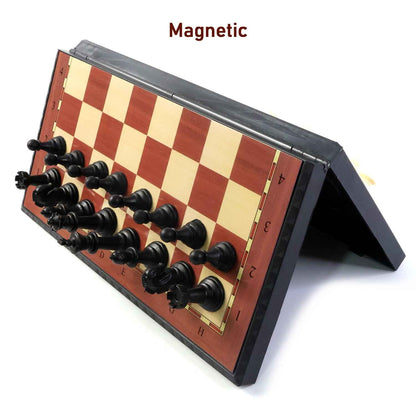 Premium Portable Chess Set Plastic Chess Pieces (1 Set)