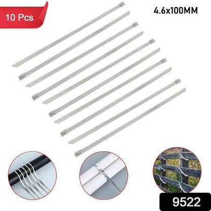 Stainless Steel Cable Tie  (4.6x100mm  10 Pcs Set)