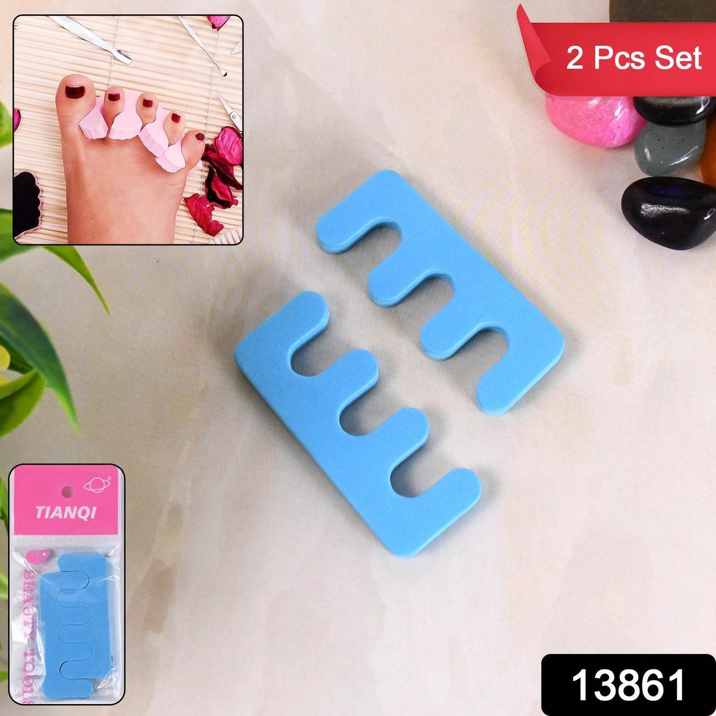 Toe Separators Toe Spacers Sponge Toe Stretcher Pedicures (1 Pair) - Best Deals at BeSh Deals®