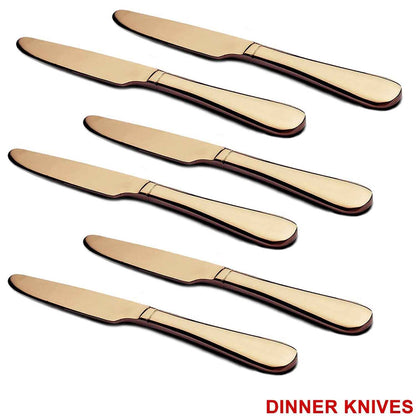 Kitchen Tableware  Flatware Sets Kitchen Forks Spoons With Gift Box (24 Pcs Set)