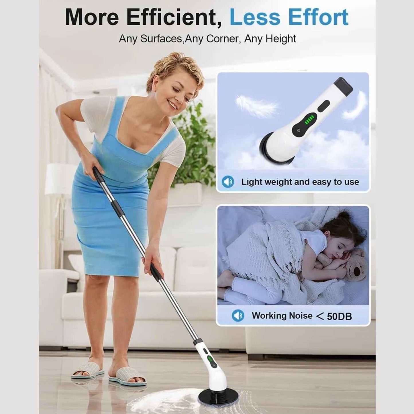 9-in-1 Electric Spin Scrubber - (1 Set)