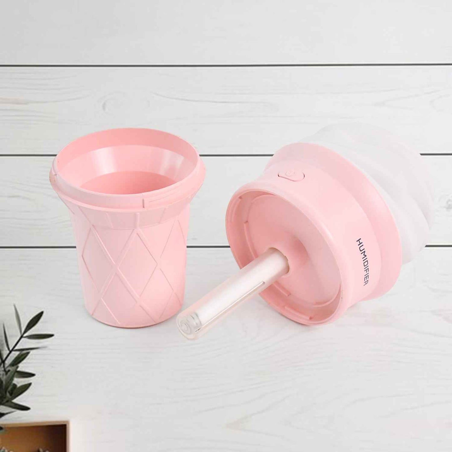 Ice Cream Cone Shape Air Freshener Humidifier (1pc  Pink)