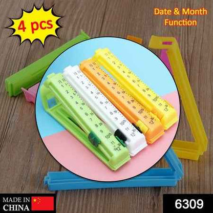 6309 4 Pc Food Sealing Clip Used For Sealing Of Packed Food Stuffs And Items To Prevent Them From Contamination.
