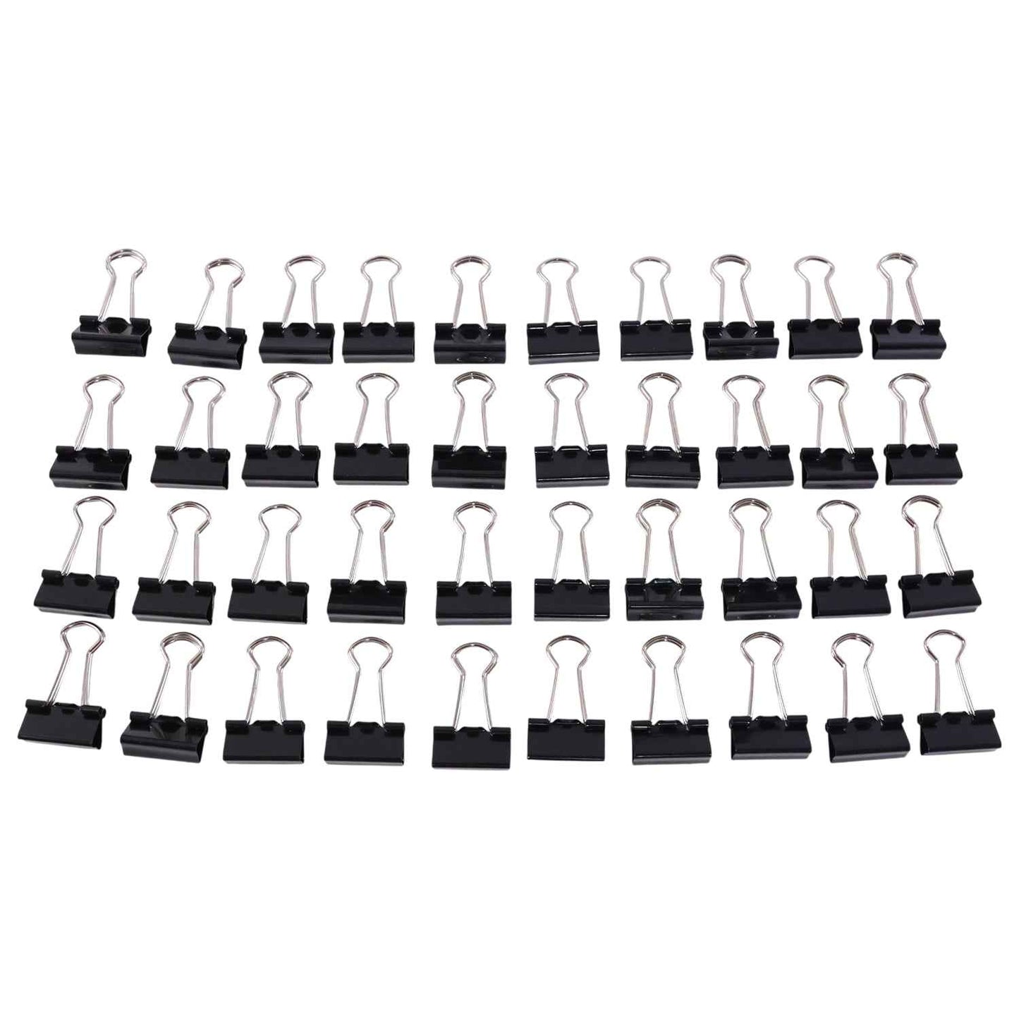 Heavy-duty Black Binder Clips Set (19 Mm 40 Pc)