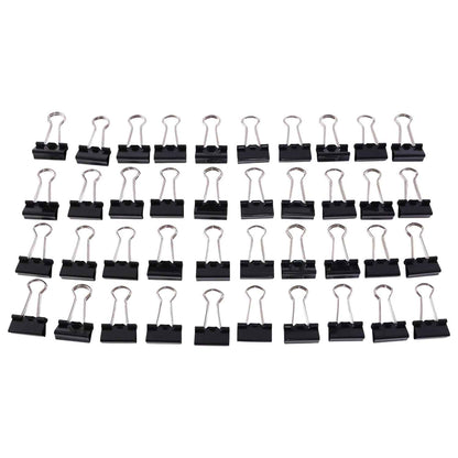 Heavy-duty Black Binder Clips Set (19 Mm 40 Pc)