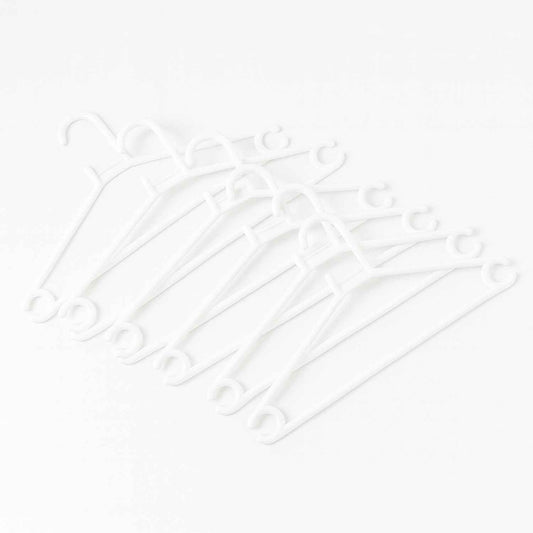 Plastic Clothes Hangers  Set Of 6
