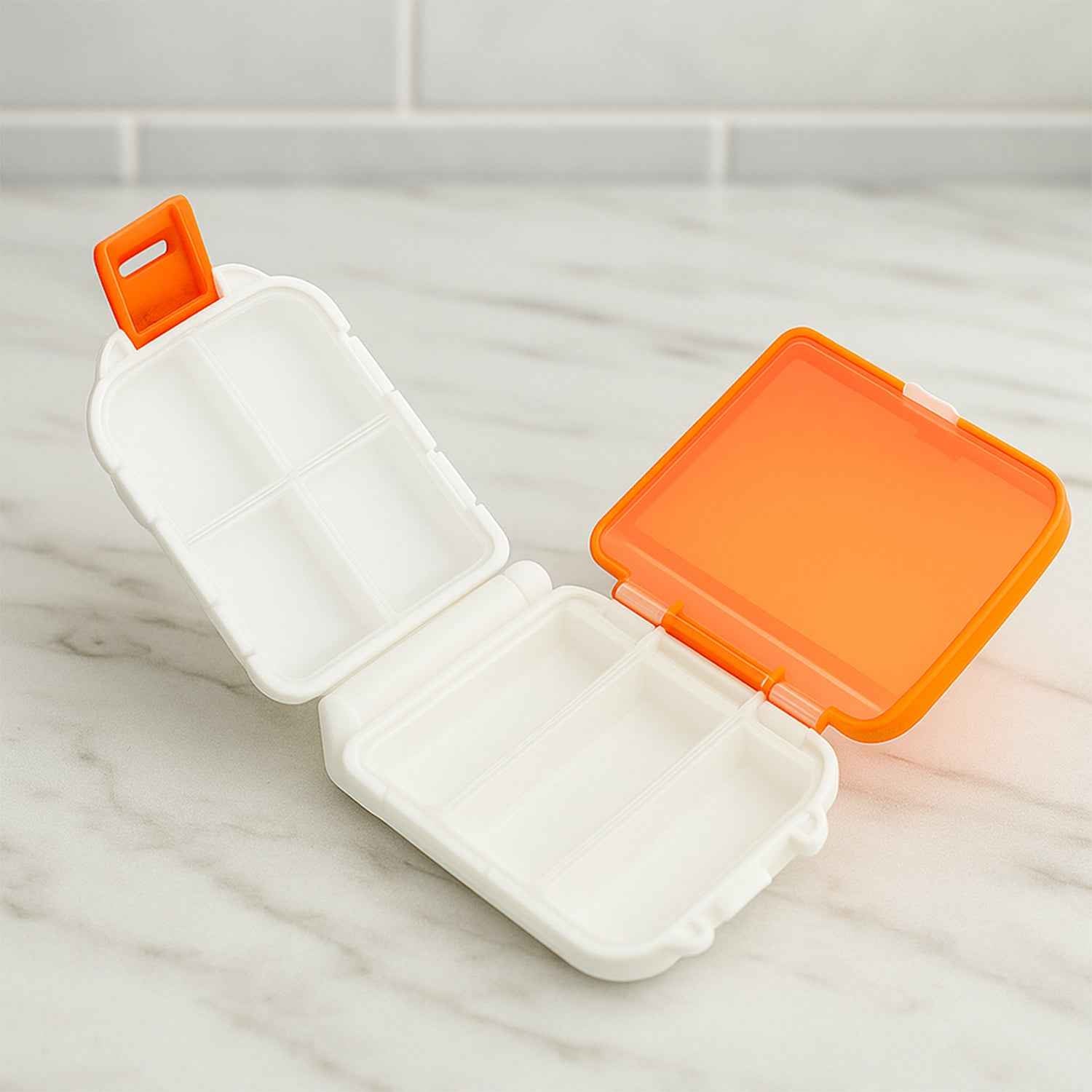 Portable Dual-sided Pill Organizer Box (1 Pc)
