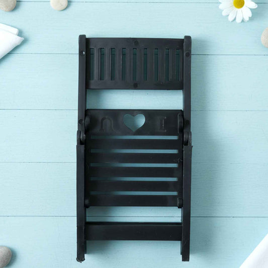 Mini Chair Shape Mobile Stand Holder (1 Pc  Balck Color)