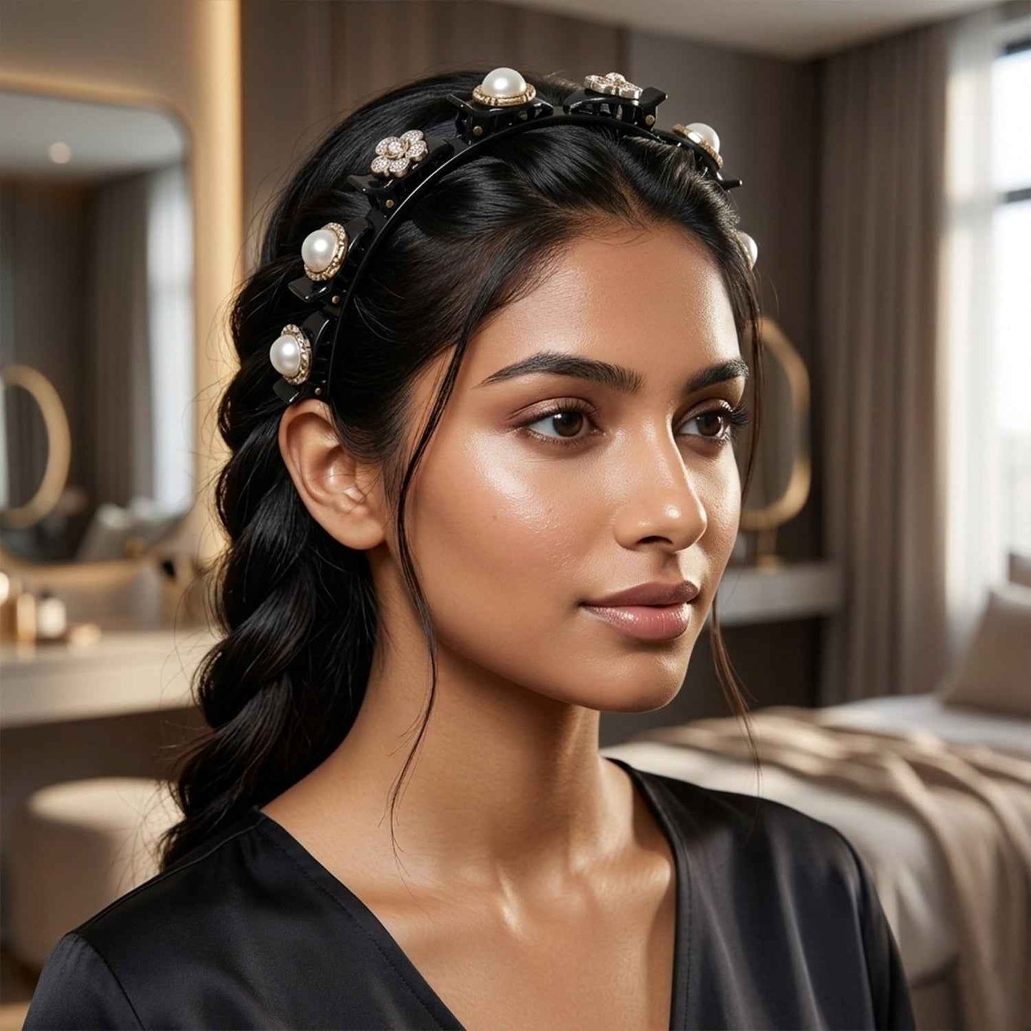 Stylish Fancy Pearl Design Hair Headband (1 Pc)