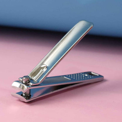 Cute Nail Clipper With Nail Catcher Nail File - Stainless Steel (1 Pc)