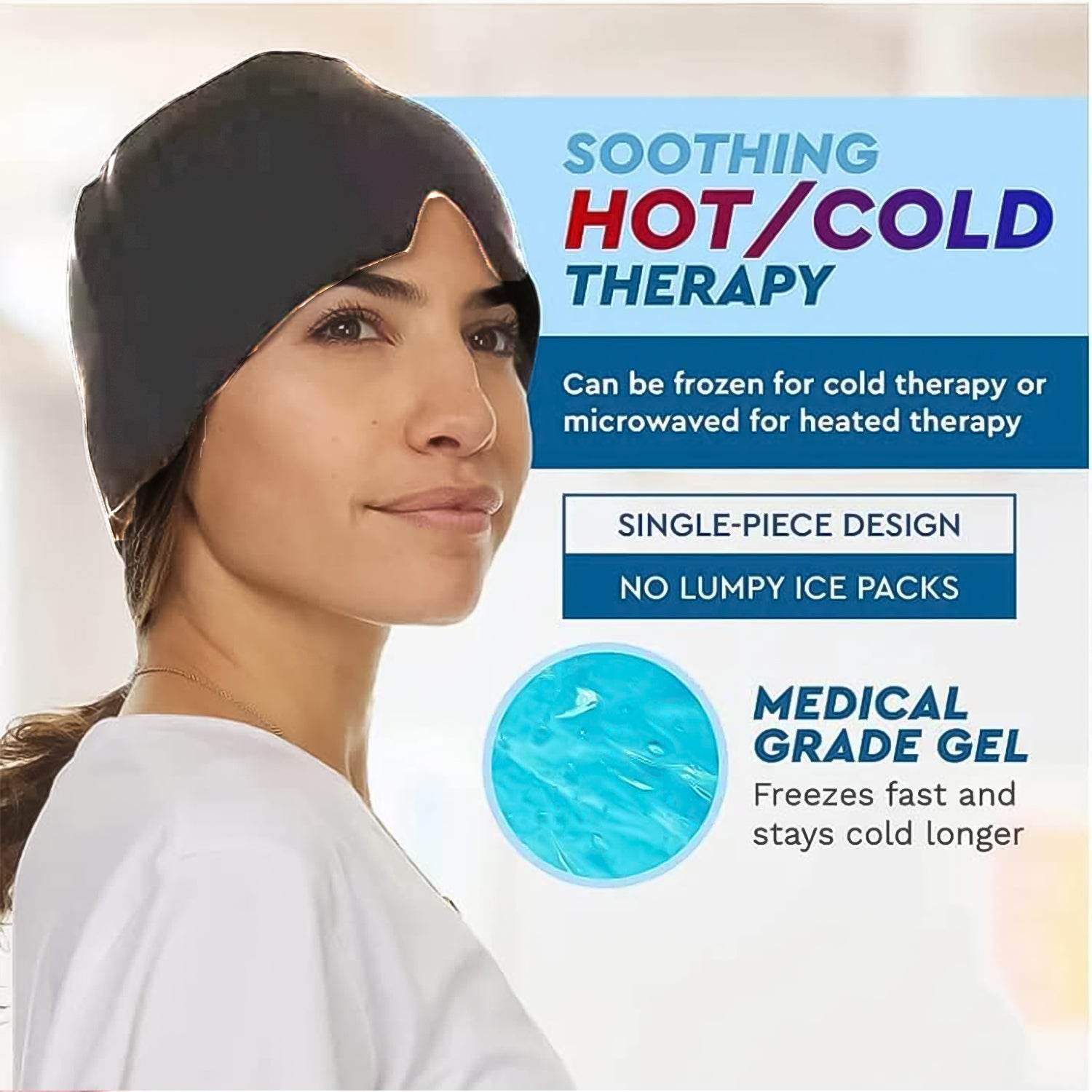 Headache Relief Hat Migraine Cap (1 Pc  Grey Color) - Best Deals at BeSh Deals®