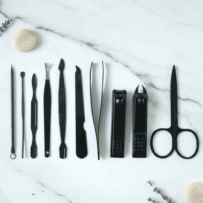 10 In 1 Professional Manicure Pedicure Grooming Kit