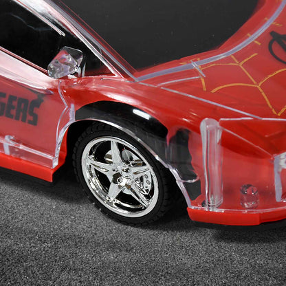 17927 Plastic Remote Control Car Remote Control Racing Car With Two Function Backward And Forward. Handle Design Remote. Best Birthday Gift Birthday Return Gift With Rechargeable Battery For Car