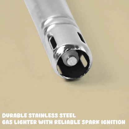 Apex Majestic Stainless Steel Gas Lighter