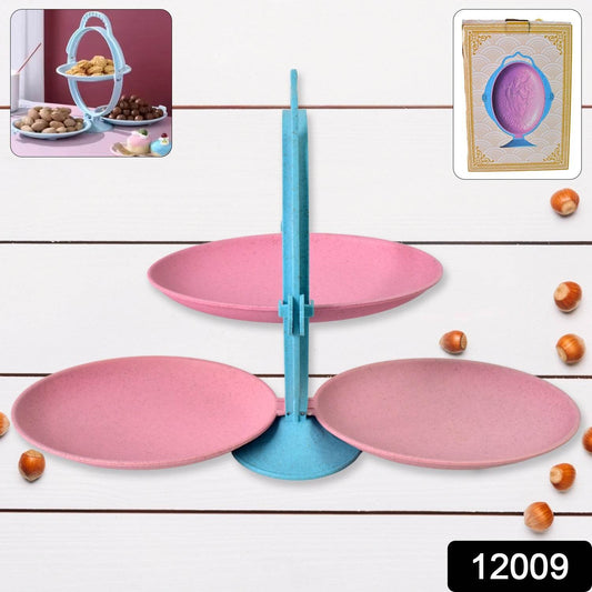 Foldable Fruit Plate Candy Dish  Multi Use Mirror Shape Dried Fruit Tray (1 Set) - by BeSh Deals® - Best Deals at BeSh Deals®