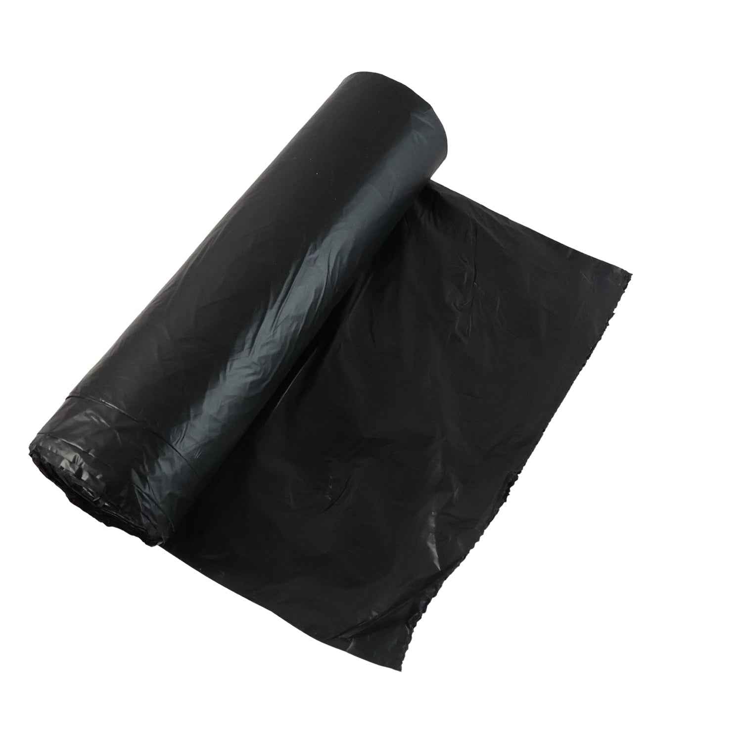 Heavy-duty Black Garbage Bag Roll For Home  Commercial Waste Disposal (1 Roll)