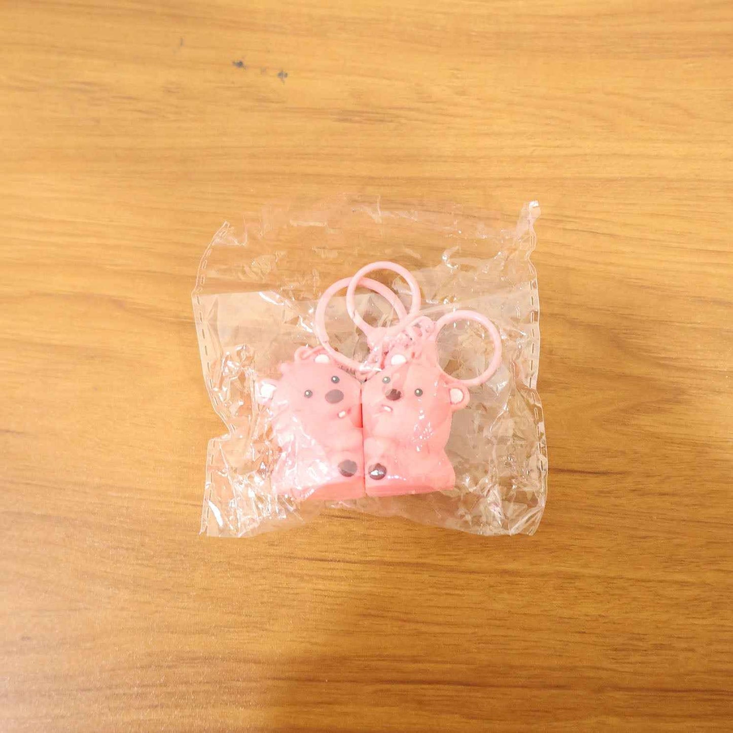 Cute Couple Bear Shape 2-in-1 Keychain Set (2 Pieces Set)
