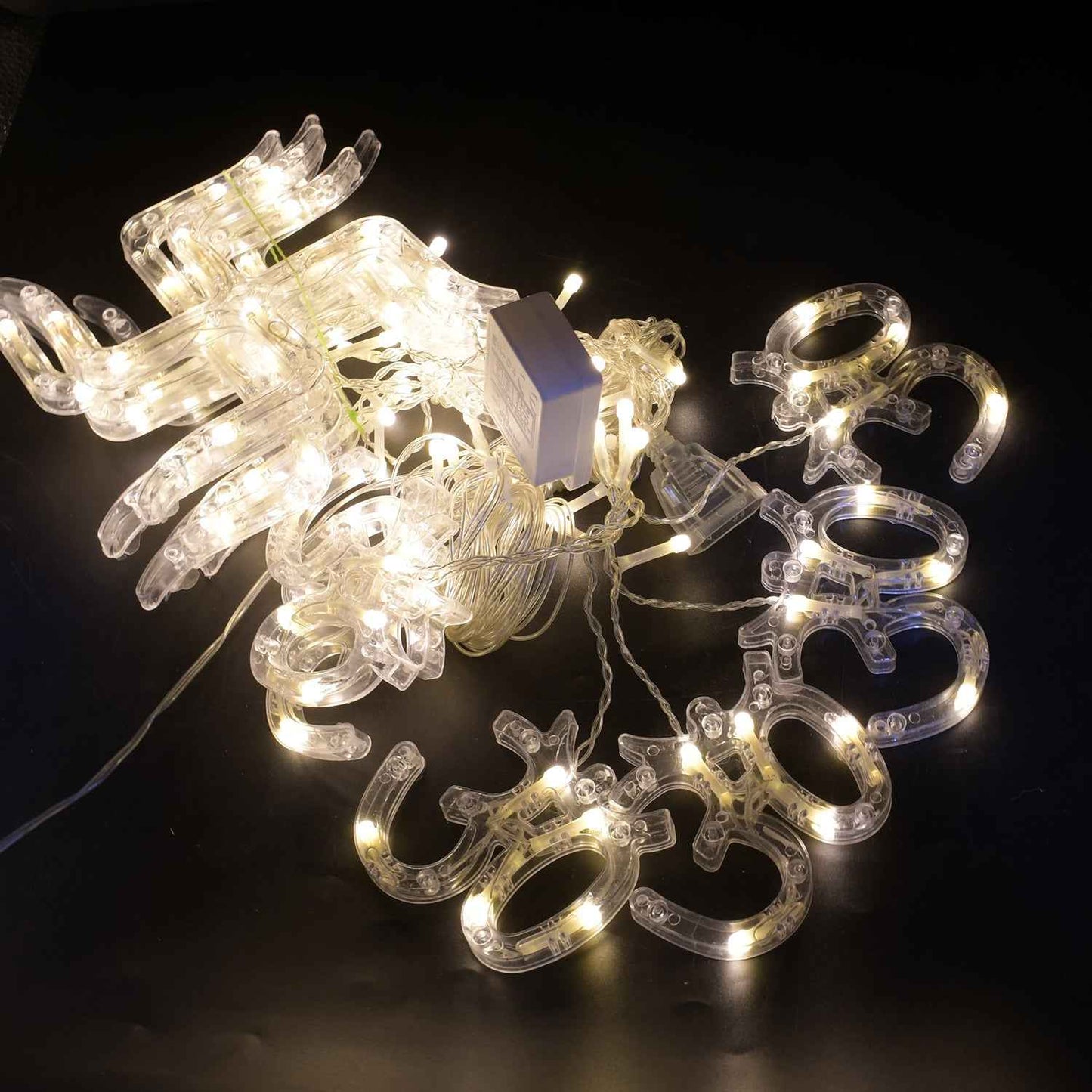 8320 Swastik Om Curtain Decorative Lights String Lights With 12 Hanging Props138 Led Diwali Decoration Items For Home Decor Night Light Room Lights For Bedroom Balcony Decor.