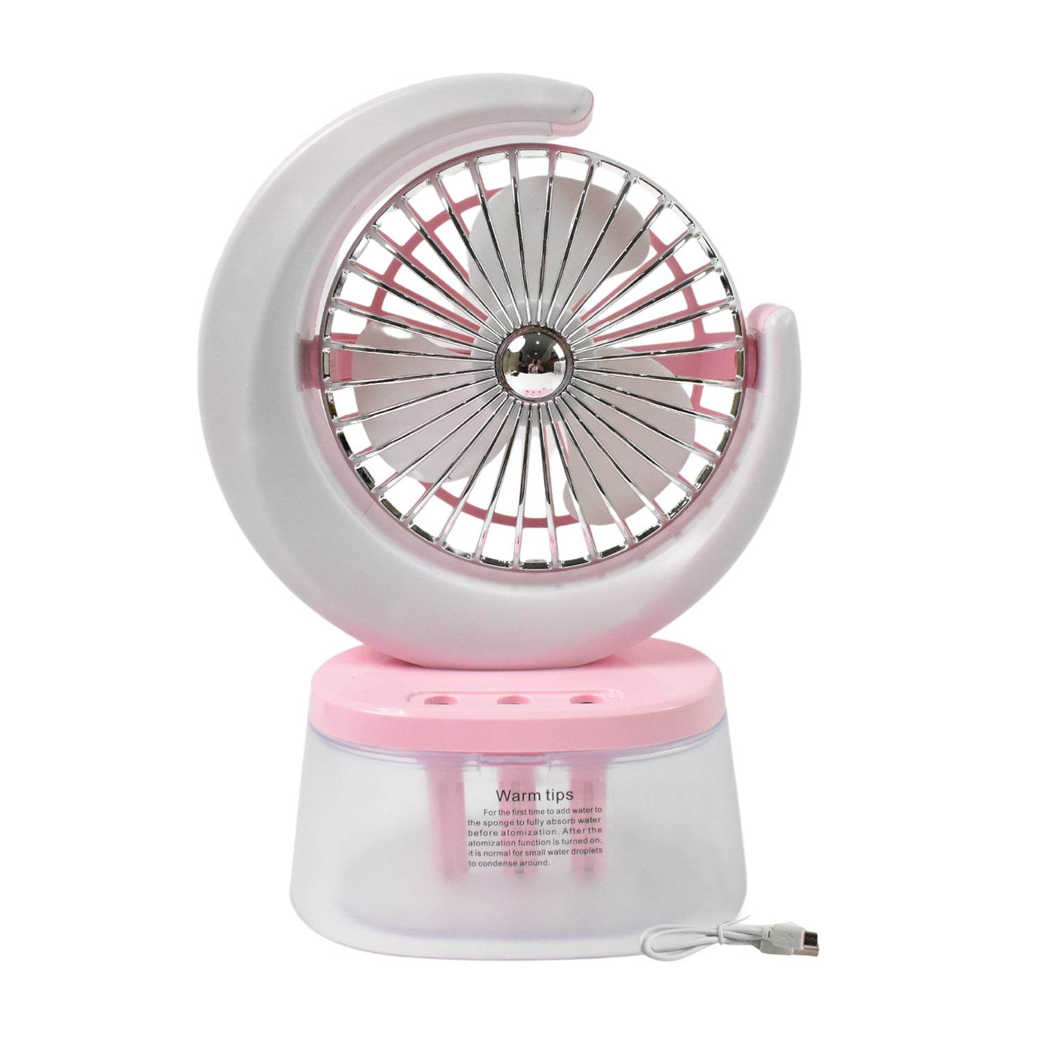 Desktop Fan - Camping Fan With Led Light Portable Humidifying Fan (1 Pc  Plug  Play Fan) - Best Deals at BeSh Deals®