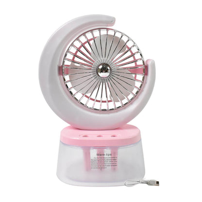 Desktop Fan - Camping Fan With Led Light Portable Humidifying Fan (1 Pc  Plug  Play Fan) - Best Deals at BeSh Deals®