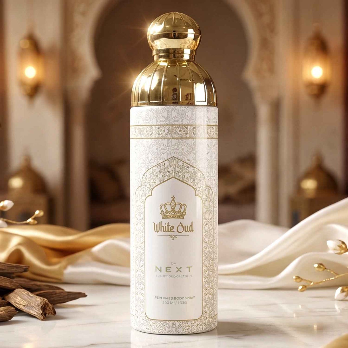 Next White Oud Premium Perfumed Body Spray 200 Ml