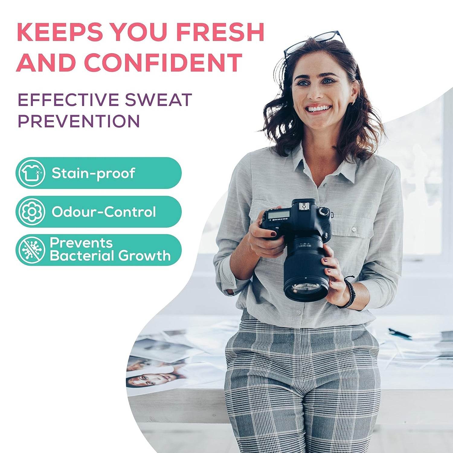 Beautiful Basics Underarms Sweat Pads Disposable (Pkts 6x 60 Pcs Set) - Best Deals at BeSh Deals®