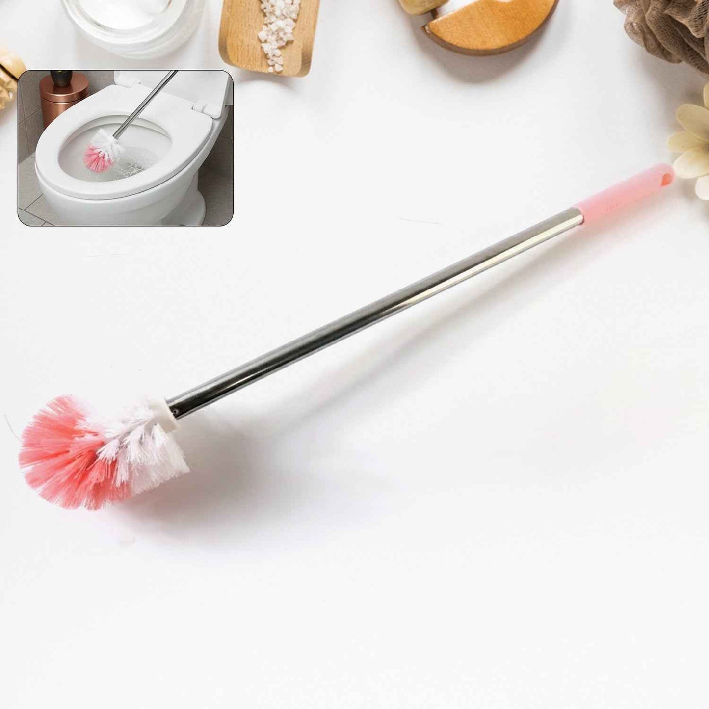 Long Handle Toilet Cleaning Brush (1 Pc)
