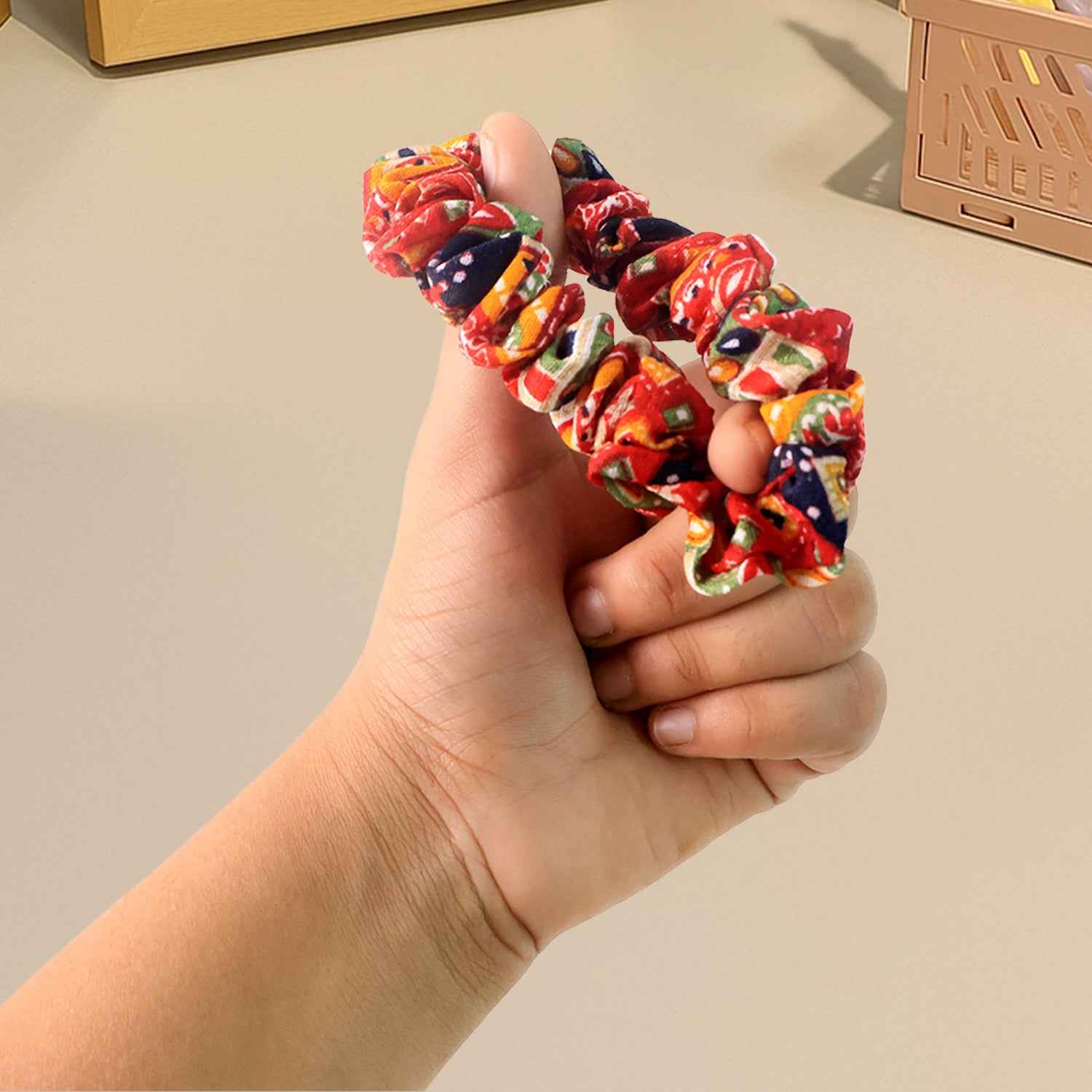 Set Of 12 Stylish Printed Fabric Hairband