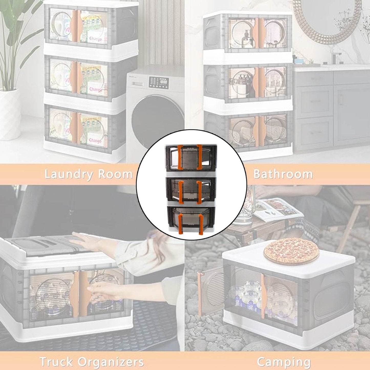 Plastic Folding Wardrobe Storage Organizer (3 Layer  1 Pc) - Best Deals at BeSh Deals®