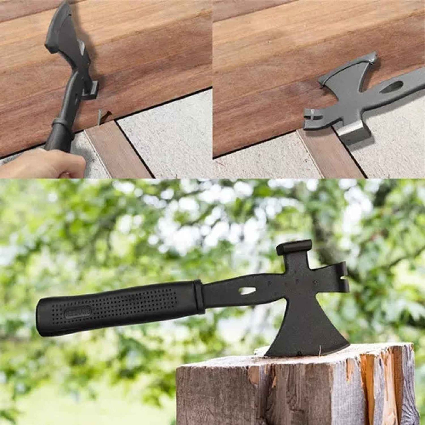 Multifunction Axe 3 In 1 Slot Pulls Nails Hammer Tool (1 Pc)