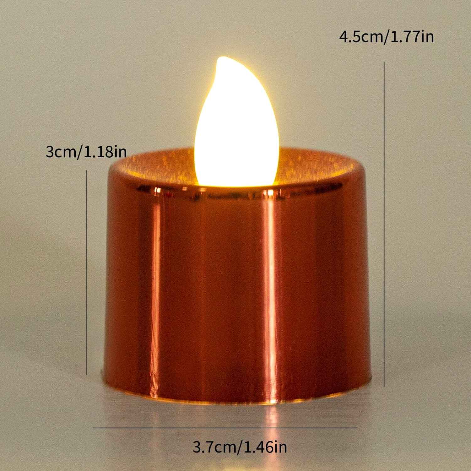 Electrical Candles Diya Led Tea Light Plastic Candle Light Candle Candle (24 Pc Set)