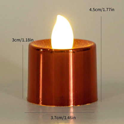 Electrical Candles Diya Led Tea Light Plastic Candle Light Candle Candle (24 Pc Set)