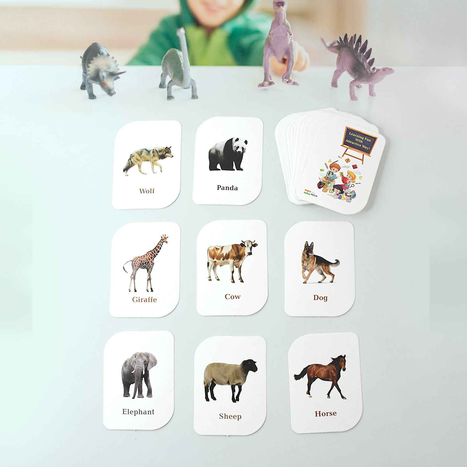 Kidkraft 32-piece Animal Flash Cards Set