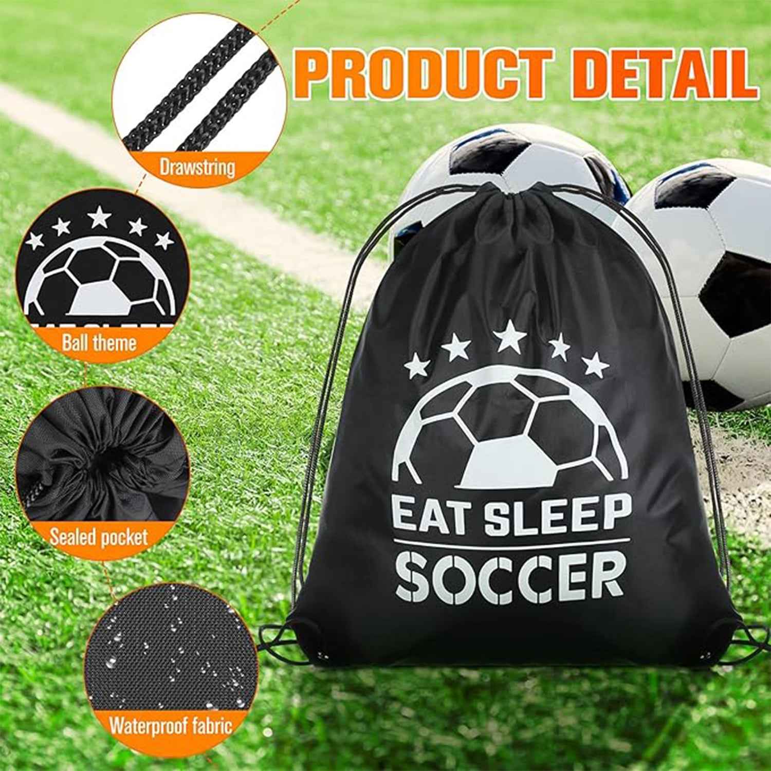 7603 Sport Bag Drawstring Backpack Sports Water Resistant String Bag Sport Gym Sack Pack For Women Men Large